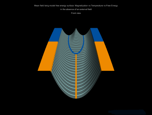 Free energy surface of the mean-field Ising model